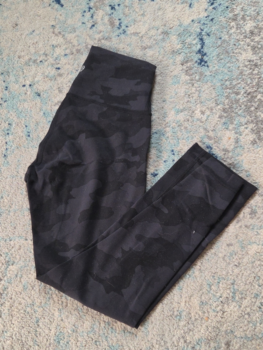 lululemon athletica Black Camo High-Rise Capris